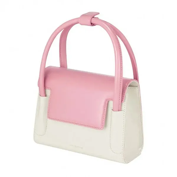 Túi Đeo Chéo Nữ Find Kapoor Marty Bag 18 Crinkled White Pink Màu Trắng Hồng