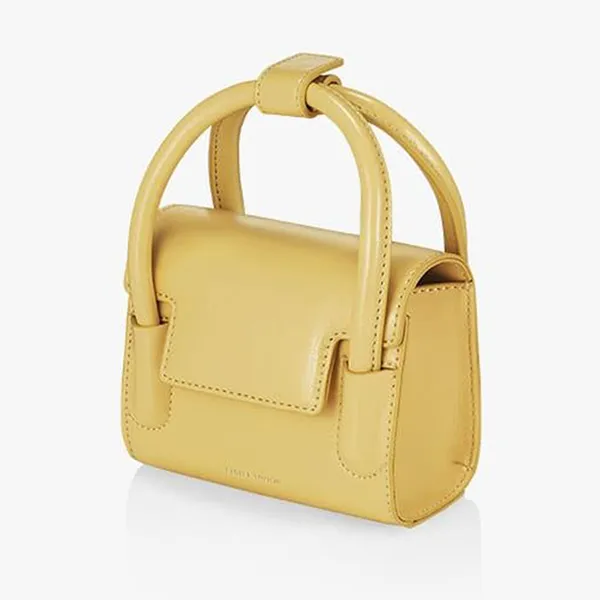 Túi Đeo Chéo Nữ Find Kapoor Mini Marty Bag Crinkled Yellow Màu Vàng