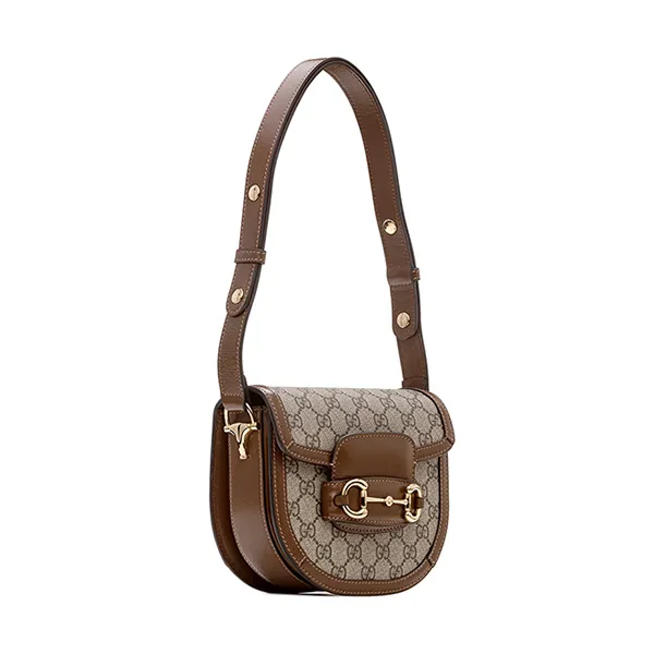 Túi Đeo Chéo Nữ Gucci Horsebit 1955 Mini Bag Màu Be Nâu