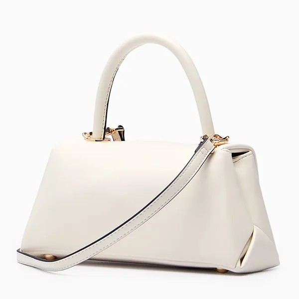 Túi Đeo Chéo Nữ Lyn Berlyn Top Handle Handbag - Light Beige L26CBWB001 Màu Trắng Kem
