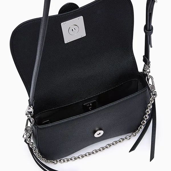 Túi Đeo Chéo Nữ Lyn Bianca Infinite S Crossbody Bag - Black L26SBWA007 Màu Đen