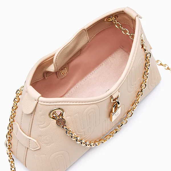 Túi Đeo Chéo Nữ Lyn Britannia Infinite Top Handle Handbag L26CBWC022 Màu Nude