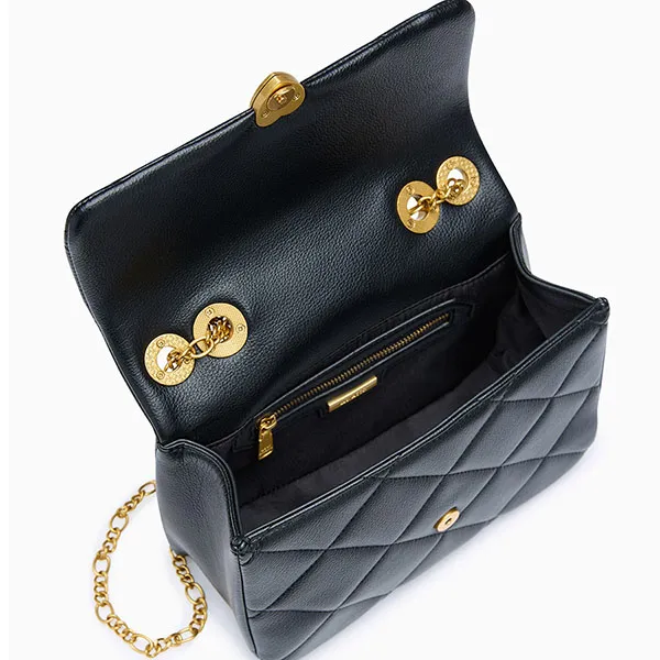 Túi Đeo Chéo Nữ Lyn Casey M Crossbody Bag - Black L26CBWA093 Màu Đen