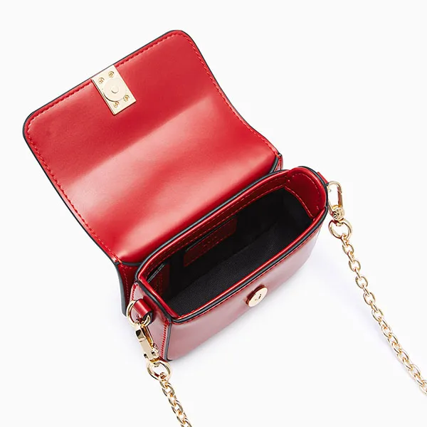 Túi Đeo Chéo Nữ Lyn Esme Mini Crossbody Bag - Red L26CBWA153 Màu Đỏ