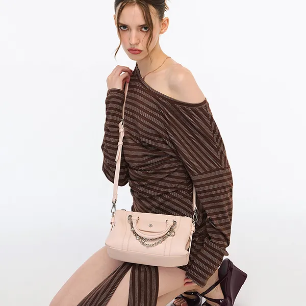 Túi Đeo Chéo Nữ Lyn Joe Handle Handbag - Pink L26CBWA040 Màu Hồng Nhạt