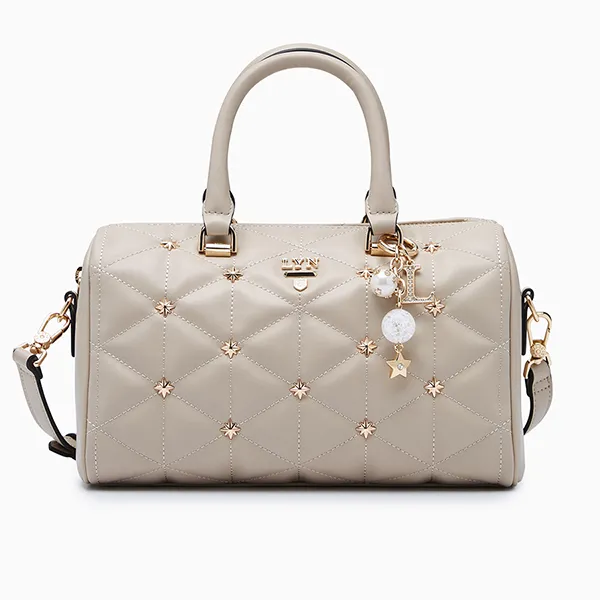 Túi Đeo Chéo Nữ Lyn North Buton Star Duffle M Handbag - Beige L25FBWA114 Màu Be Nhạt