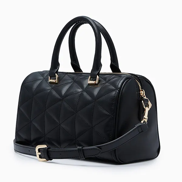 Túi Đeo Chéo Nữ Lyn North Buton Star Duffle M Handbag - Black L25FBWA114 Màu Đen