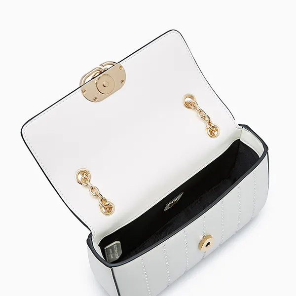 Túi Đeo Chéo Nữ Lyn Nova Infinite S Crossbody Bag - Off-White L26CBWA056 Màu Trắng