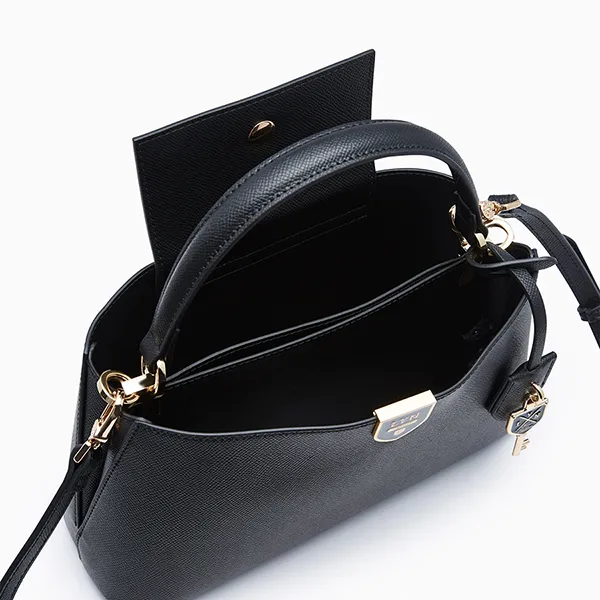 Túi Đeo Chéo Nữ Lyn Re-Edit Amanti Top M Handbag - Black L26CBWA117 Màu Đen