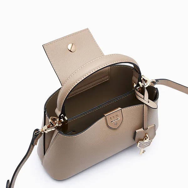 Túi Đeo Chéo Nữ Lyn Re-Edit Amanti Top XS Handbag L26CBWA118 Màu Taupe