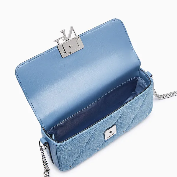 Túi Đeo Chéo Nữ Lyn Rexha Denim Crossbody Bag - Blue Variation 2 L26CBWA114 Màu Xanh Blue