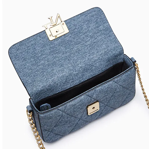 Túi Đeo Chéo Nữ Lyn Rexha Flap Phone Wallet On Chain - Blue Variation 2 LL24CWF039 Màu Xanh Blue