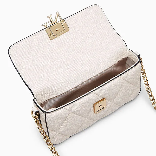 Túi Đeo Chéo Nữ Lyn Rexha Flap Phone Wallet On Chain - Light Beige LL24CWF039 Màu Be Nhạt