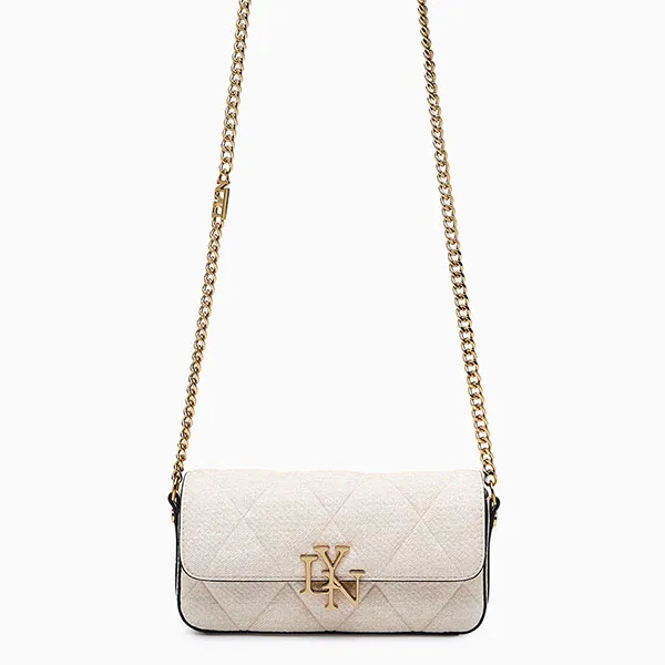 Túi Đeo Chéo Nữ Lyn Rexha Flap Phone Wallet On Chain - Light Beige LL24CWF039 Màu Be Nhạt