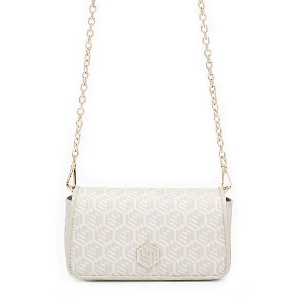 Túi Đeo Chéo Nữ Lyn Rubik Crossbody Bag - Light Beige L26CBWA013 Màu Be Nhạt