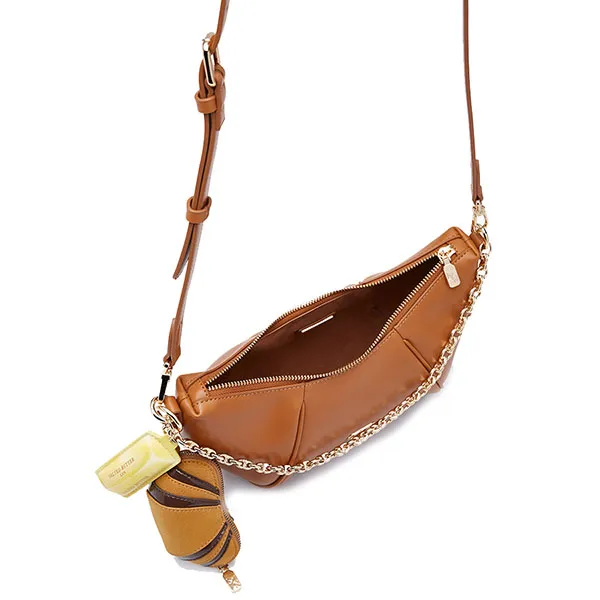 Túi Đeo Chéo Nữ Lyn Shi-O Crossbody Bag - Brown L26CBWA091 Màu Nâu