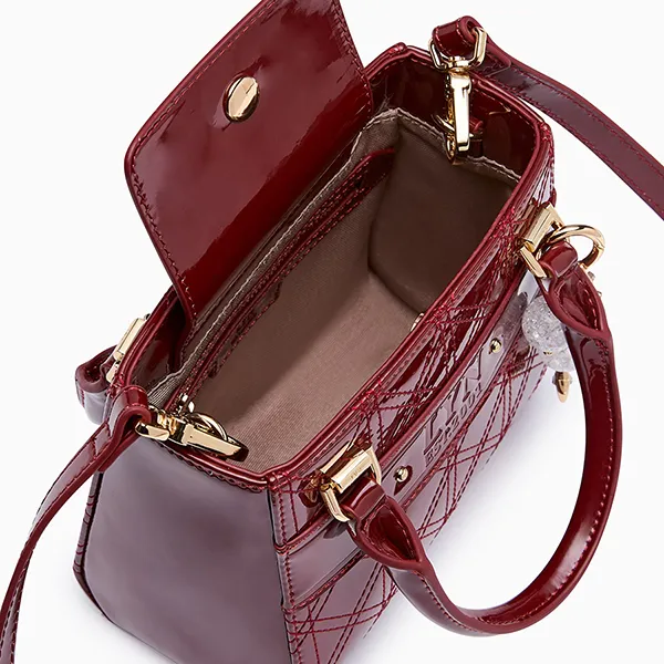 Túi Đeo Chéo Nữ Lyn Sydney Ii Mini Top Handle Handbag - Dark Red L26CBWA168 Màu Đỏ Đậm
