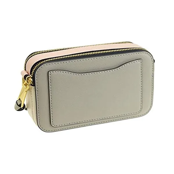 Túi Đeo Chéo Nữ Marc Jacobs Shoulder Bag Crossbody Mini Compact Snapshot Leather Màu Be