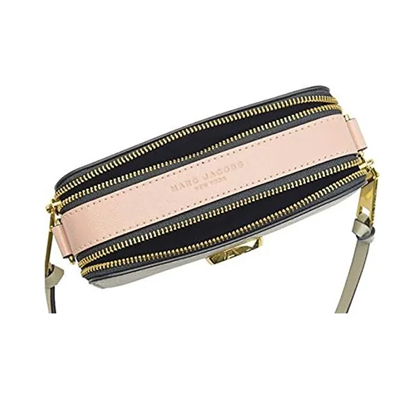 Túi Đeo Chéo Nữ Marc Jacobs Shoulder Bag Crossbody Mini Compact Snapshot Leather Màu Be