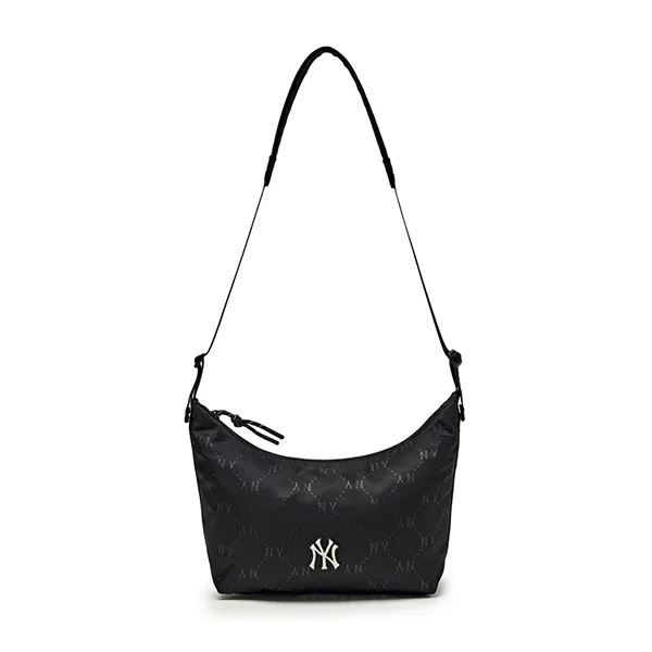 Túi Đeo Chéo Nữ MLB Dia Mono Sportive Hobo Bag New York Yankees Black 3ABQM025N-50BKS Màu Đen