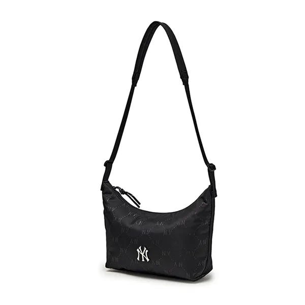 Túi Đeo Chéo Nữ MLB Dia Mono Sportive Hobo Bag New York Yankees Black 3ABQM025N-50BKS Màu Đen