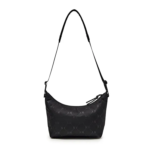 Túi Đeo Chéo Nữ MLB Dia Mono Sportive Hobo Bag New York Yankees Black 3ABQM025N-50BKS Màu Đen