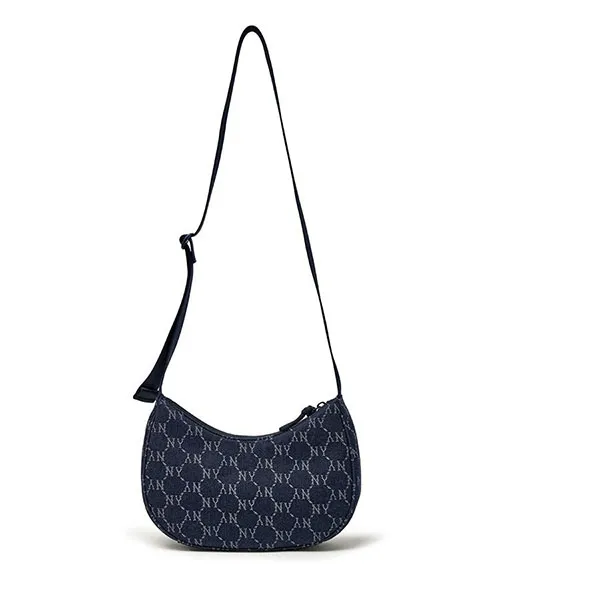 Túi Đeo Chéo Nữ MLB JQD Denim New York Yankees 3ABQMV45N-50INS Màu Xanh Navy