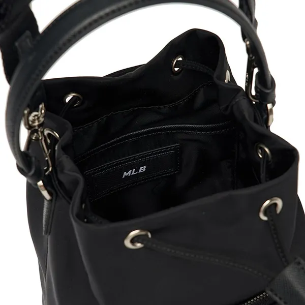 Túi Đeo Chéo Nữ MLB Nylon Bucket Bag Boston Red Sox 3ABMS042N-50BKS Màu Đen