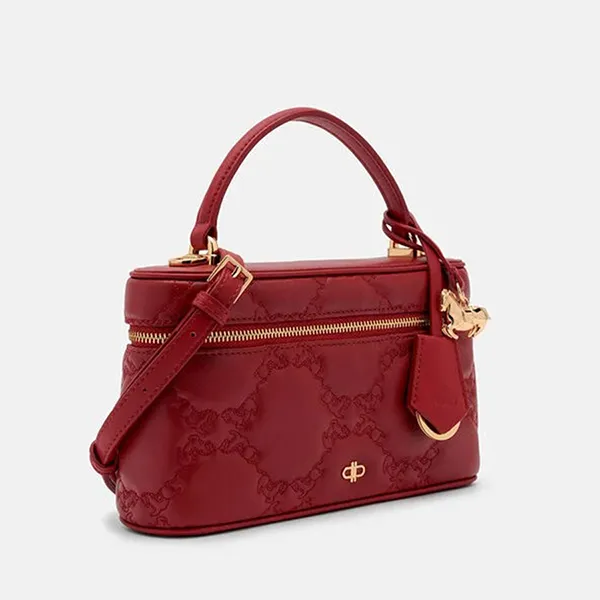 Túi Đeo Chéo Nữ Pedro Ari Leather Quilted Shoulder Bag PW2-75940008-8 Red Màu Đỏ