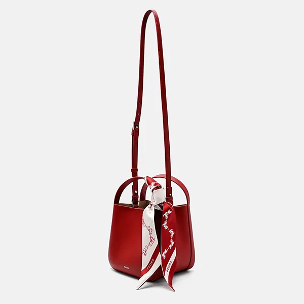 Túi Đeo Chéo Nữ Pedro Dana Leather Bucket Bag PW2-15060012-3 Red Màu Đỏ