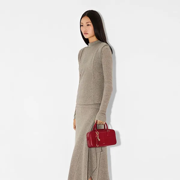 Túi Đeo Chéo Nữ Pedro Seren Bowling Bag PW2-65060007-5 Red Màu Đỏ