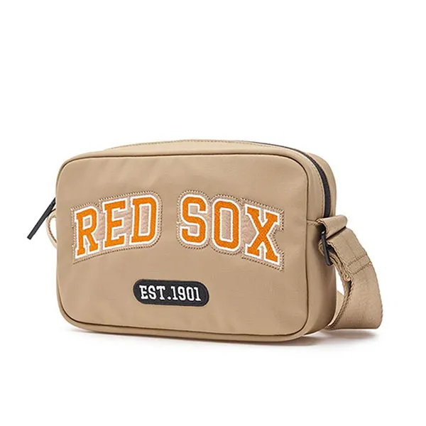 Túi Đeo Chéo Unisex MLB Varsity Nylon BOS 3ACRM014N-43BGD Màu Be