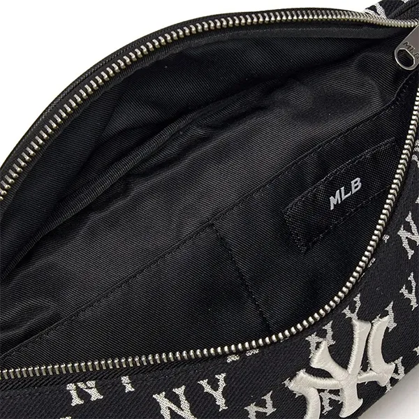 Túi Đeo Hông MLB Classic Mono Jacquard Hip Sack New York Yankees Black 3AHSM014N-50BKS Màu Đen
