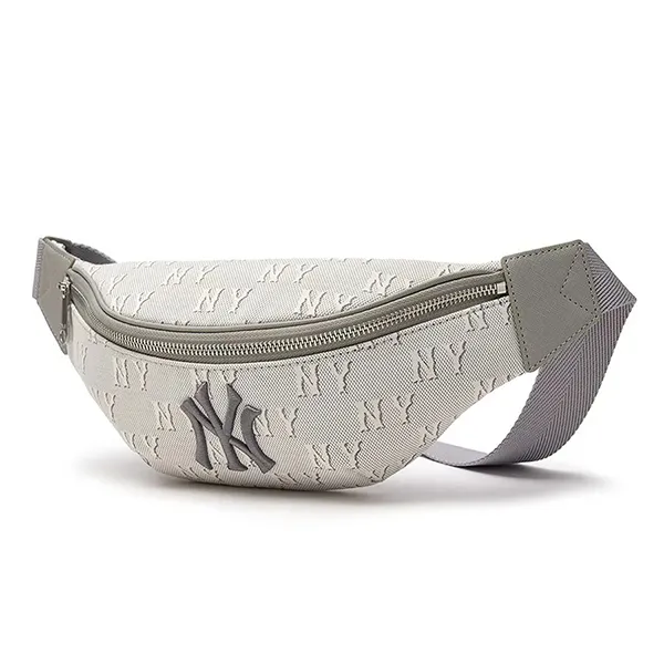 Túi Đeo Hông MLB Classic Mono Jacquard Hip Sack New York Yankees Grey 3AHSM014N-50CGL Màu Xám Nhạt