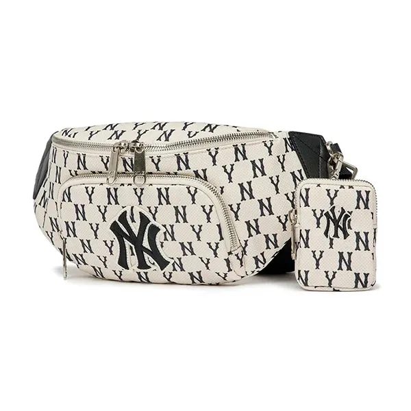 Túi Đeo Hông MLB Monogram Hip New York Yankees 3AHSM012N-50CRD Màu Kem