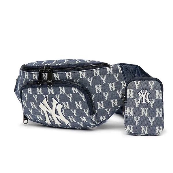 Túi Đeo Hông MLB Monogram Jacquard Hip Sack New York Yankees Navy 3AHSM061N-50NYS Màu Xanh Navy