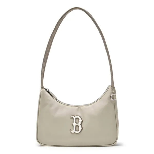 Túi Đeo Vai MLB Basic Sportive Hobo Bag Boston Red Sox Sand 3ABQB045N-43SAS Màu Be