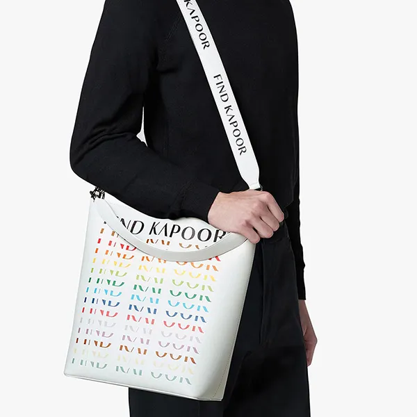 Túi Đeo Vai Nữ Find Kapoor Le Coupang H 28 Lettering Line Màu Trắng