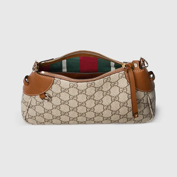 Túi Đeo Vai Nữ Gucci GG Emblem Small Shoulder Bag Beige 815218-FAEAA-9762 Màu Be