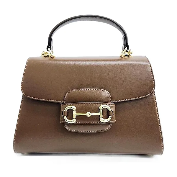 Túi Đeo Vai Nữ Gucci Horsebit 1955 Shoulder Bag Brown Màu Nâu