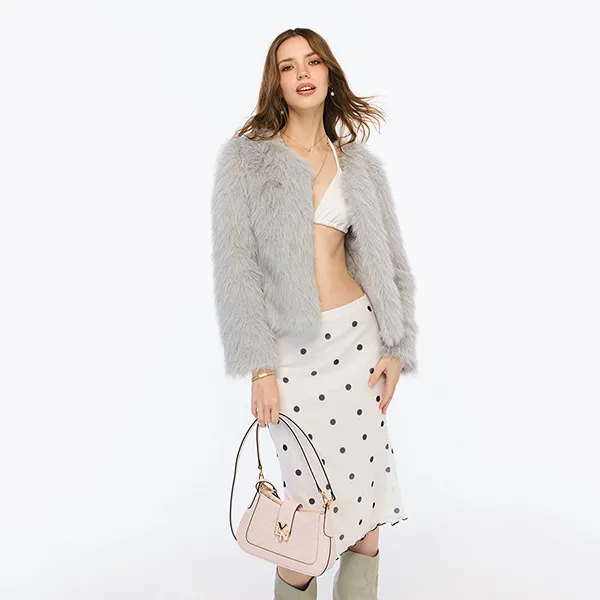 Túi Đeo Vai Nữ Lyn Alenza Shoulder Bag L26CBWA134 Light Pink Màu Hồng Nhạt