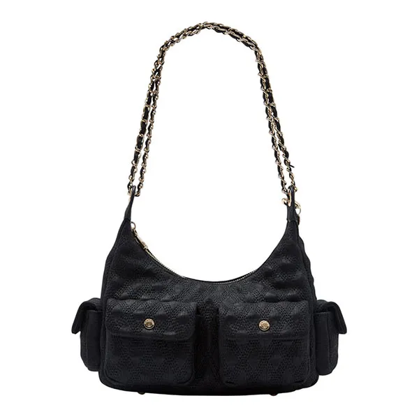 Túi Đeo Vai Nữ Lyn Andreana Infinite M Shoulder Bag L26CBWC017 Black Màu Đen