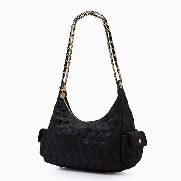 Túi Đeo Vai Nữ Lyn Andreana Infinite M Shoulder Bag L26CBWC017 Black Màu Đen