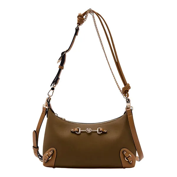 Túi Đeo Vai Nữ Lyn Arizonia Infinite Shoulder Bag L26CBWA084 Dark Green Màu Nâu Rêu