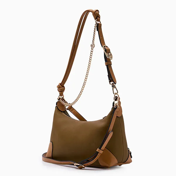 Túi Đeo Vai Nữ Lyn Arizonia Infinite Shoulder Bag L26CBWA084 Dark Green Màu Nâu Rêu