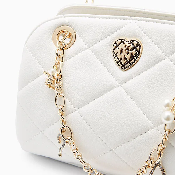 Túi Đeo Vai Nữ Lyn Casey Mini Shoulder Bag L26CBWA095 White Màu Trắng