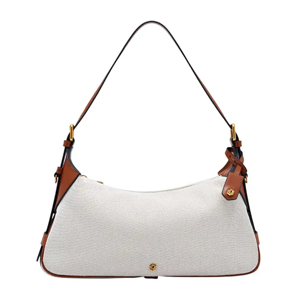 Túi Đeo Vai Nữ Lyn Gem Infinite M Shoulder Bag L26CBWA043 Tan Màu Trắng/Nâu