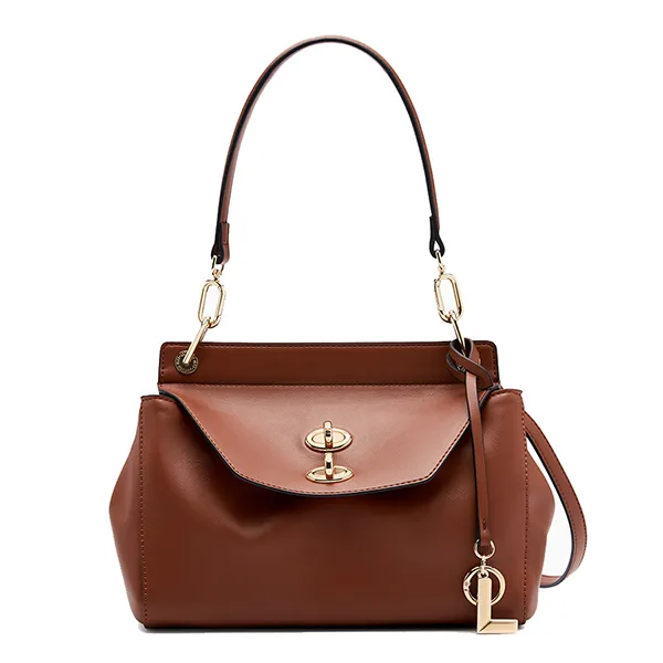 Túi Đeo Vai Nữ Lyn Jardin Top Handle S Handbag - Brown L26CBWC004 Màu Nâu