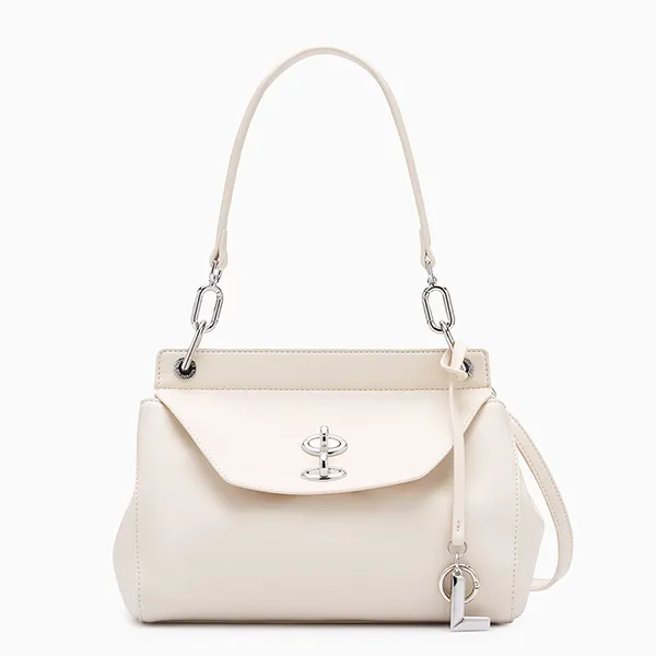 Túi Đeo Vai Nữ Lyn Jardin Top Handle S Handbag - Ivory L26CBWC004 Màu Trắng Kem