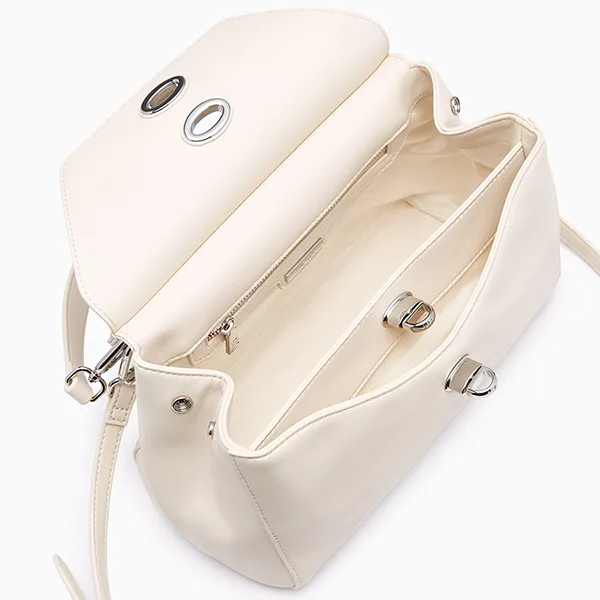Túi Đeo Vai Nữ Lyn Jardin Top Handle S Handbag - Ivory L26CBWC004 Màu Trắng Kem